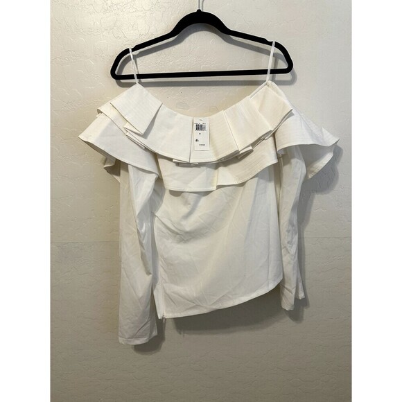 Mare Mare X Anthropologie Woman's Off Shoulder Top Size M Ruffled Event Formal - Picture 16 of 16